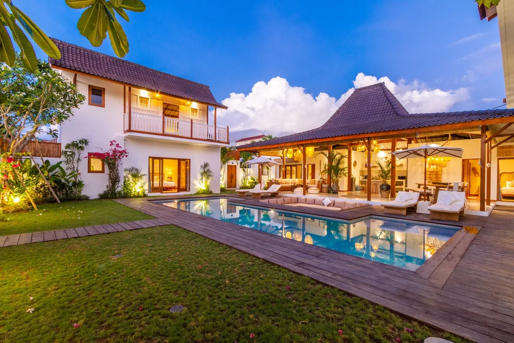 Tropical villa with a private pool — illustrative photography